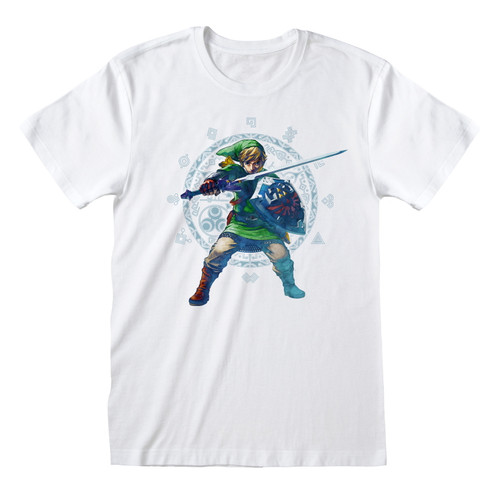Nintendo The Legend Of Zelda 'Skyward Sword Pose' (White) T-Shirt