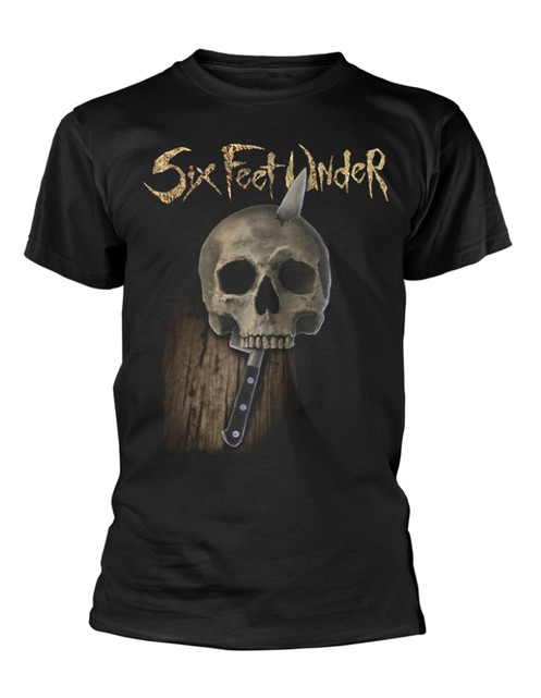 Six Feet Under 'Knife Skull' (Black) T-Shirt