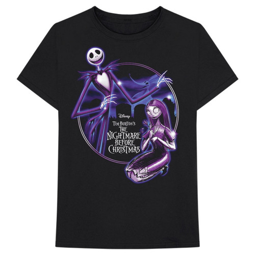 The Nightmare Before Christmas 'Purple Graveyard' (Black) T-Shirt