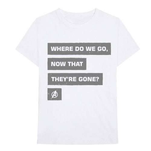 Marvel Avengers 'Now That They're Gone' (White) T-Shirt