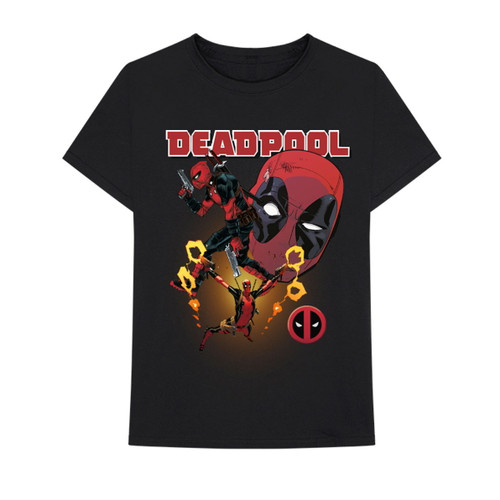 Marvel Deadpool 'Collage Of Guns' (Black) T-Shirt