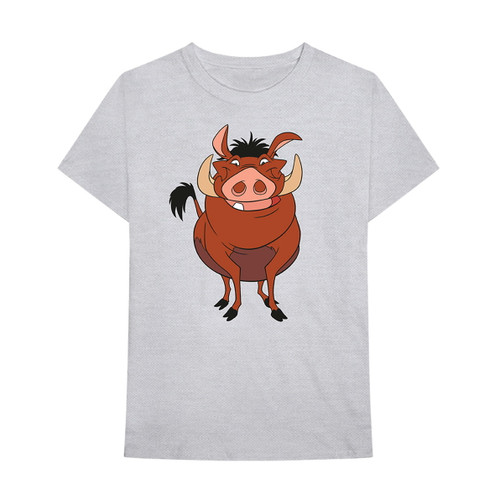 Disney Lion King 'Pumbaa Pose' (Grey) T-Shirt