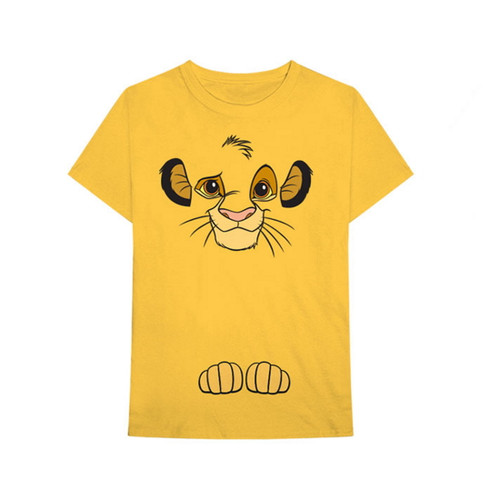 Disney Lion King 'Simba' (Yellow) T-Shirt Front