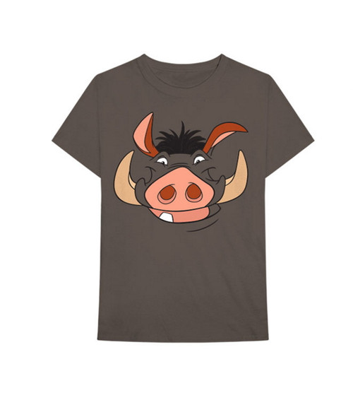 Disney Lion King 'Pumbaa' (Brown) T-Shirt Front