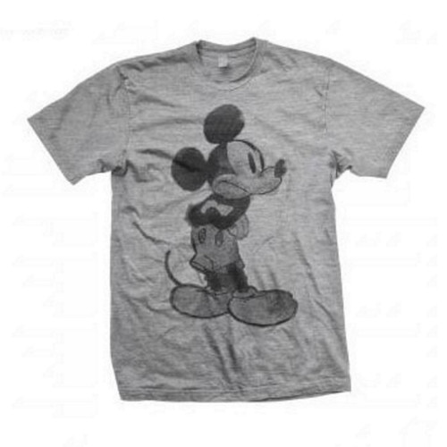 Disney Mickey Mouse 'Sketch' (Grey) T-Shirt