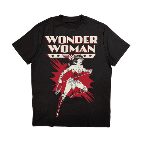 Wonder Woman 'Explosion' (Black) T-Shirt