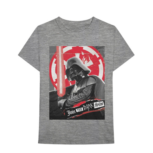 Star Wars 'Character Darth Rock Three' (Grey) T-Shirt