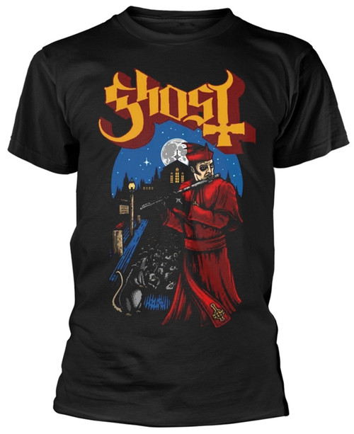 Ghost 'Advanced Pied Piper' (Black) Kids T-Shirt