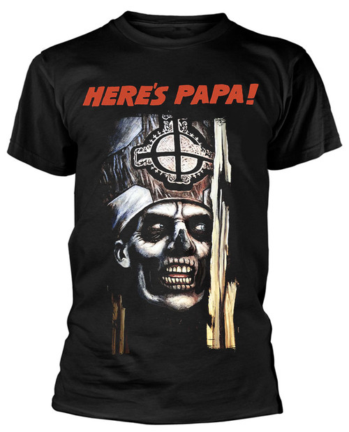 Ghost 'Here's Papa!' (Black) T-Shirt
