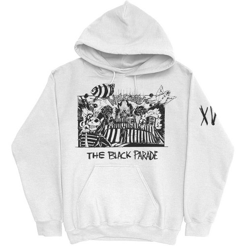 My Chemical Romance 'XV Marching Frame' (White) Pull Over Hoodie