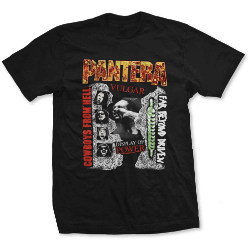 Pantera '3 Albums' (Black) T-Shirt