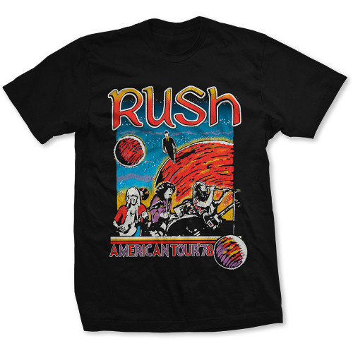 Rush 'US Tour 1978' (Black) T-Shirt