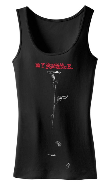 My Chemical Romance 'Silver Rose' (Black) Womens Tank Vest