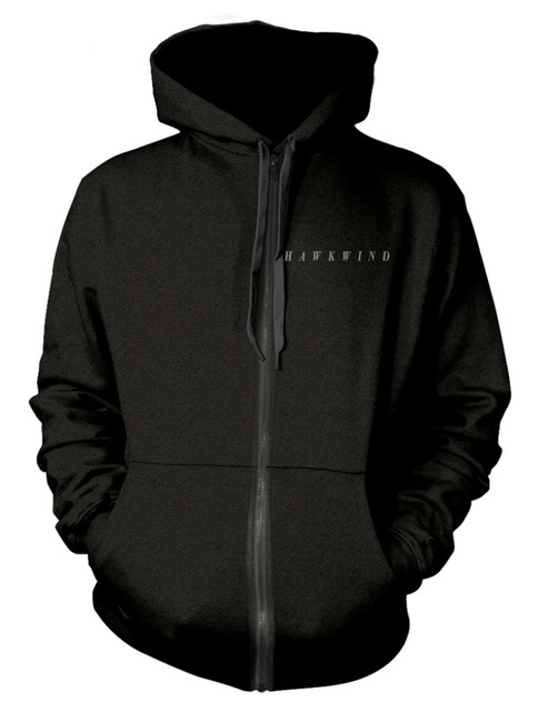 Hawkwind 'Eagle' (Black) Zip Up Hoodie