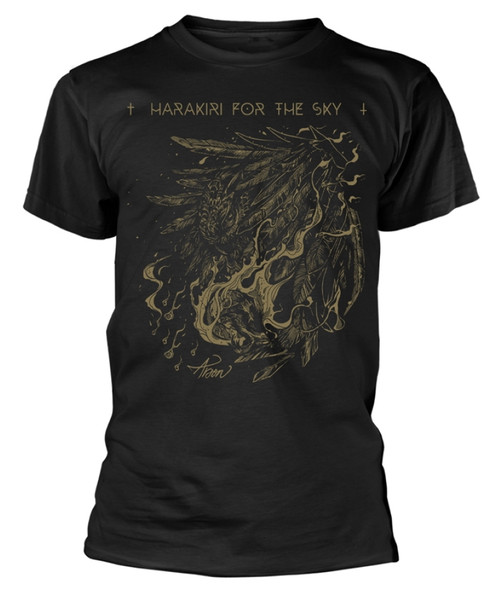 Harakiri For The Sky 'Arson Gold' (Black) T-Shirt
