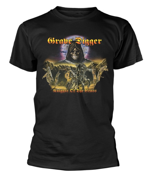 Grave Digger 'Knights Of The Cross' (Black) T-Shirt