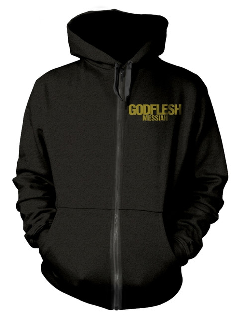 Godflesh 'Messiah' (Black) Zip Up Hoodie