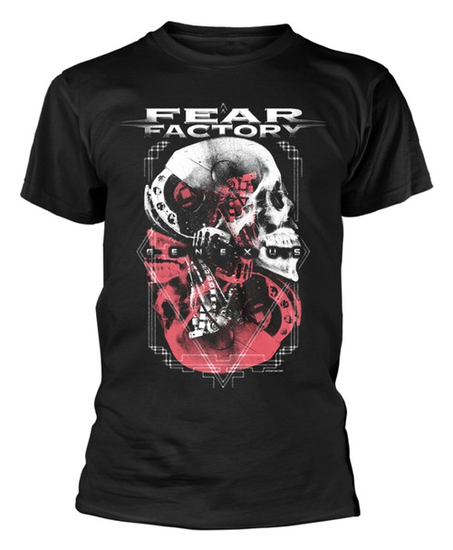 Fear Factory 'Genexus Skull Poster' (Black) T-Shirt