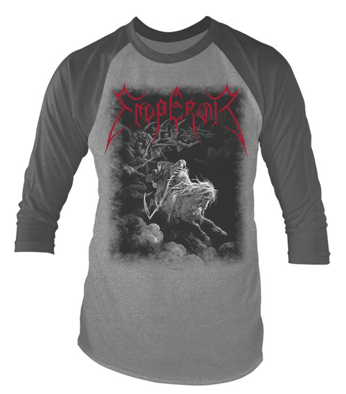 Emperor 'Rider' (Grey) 3/4 Length Sleeve Raglan Baseball Shirt