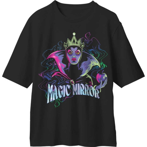 Disney Snow White 'Evil Queen Mirror' (Black) T-Shirt