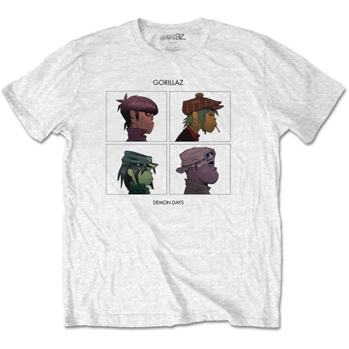 Gorillaz 'Demon Days' (White) T-Shirt