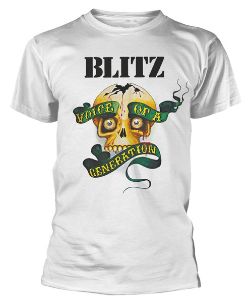 Blitz 'Voice Of A Generation' (White) T-Shirt