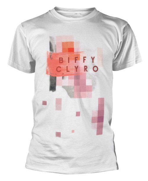Biffy Clyro 'Multi Pixel' (White) T-Shirt