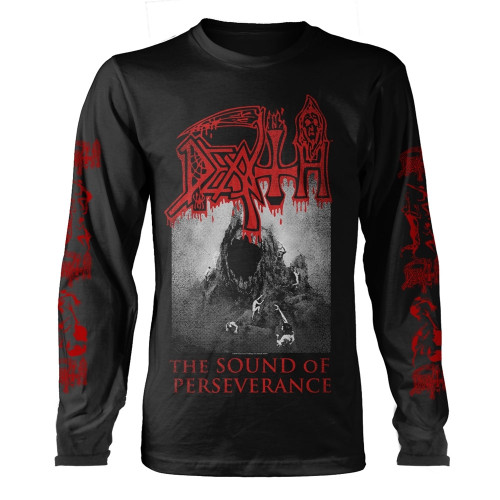 Death 'The Sound Of Perseverance' (Black) Long Sleeve Shirt - Ultrakult Clothing