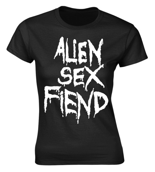 Alien Sex Fiend 'Logo' (Black) Womens Fitted T-Shirt