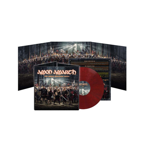 Amon Amarth 'The Great Heathen Army' LP Dried Blood Red Marble Vinyl