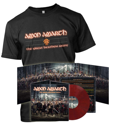 PRE-Order - Amon Amarth 'The Great Heathen Army' LP Dried Blood Red Vinyl & T-Shirt Bundle - RELEASE DATE 5th August 2022 PRE-Order - Amon Amarth 'The Great Heathen Army' LP Dried Blood Red Vinyl & T-Shirt Bundle - RELEASE DATE 5th August 2022