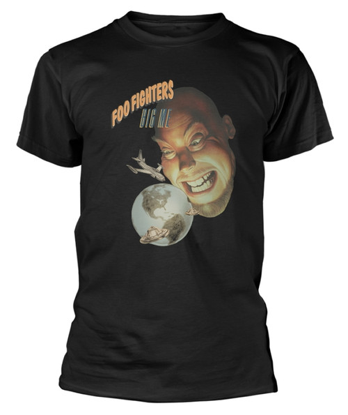 Foo Fighters 'Big Me Globe' (Black) T-Shirt