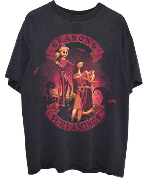 The Nightmare Before Christmas 'Season's Screamings' (Black) T-Shirt