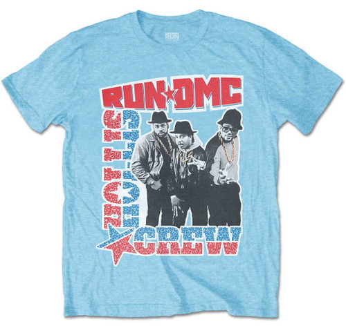 Run DMC 'Hollis Crew' (Blue) T-Shirt