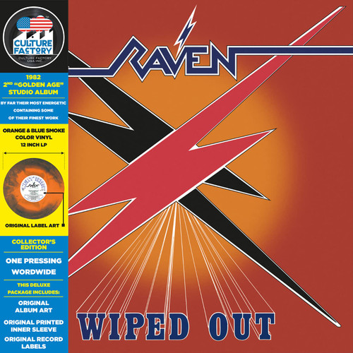 Raven 'Wiped Out' LP Orange Blue Smoke Vinyl