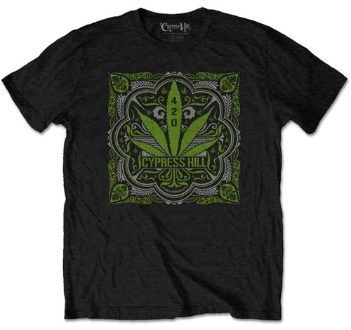 Cypress Hill '420 Leaf' (Black) T-Shirt