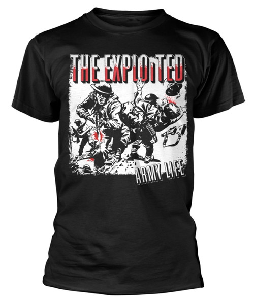 The Exploited 'Army Life' (Black) T-Shirt