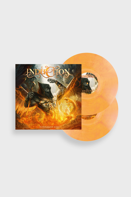 Induction 'Born From Fire' 2LP Yellow Orange Marbled Vinyl