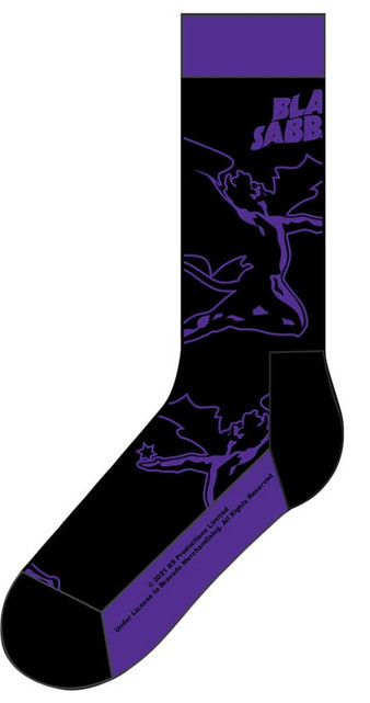 Black Sabbath 'Logo & Demon' (Black) Socks (One Size = UK 7-11)