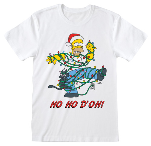 The Simpsons 'Ho Ho Doh' (White) T-Shirt