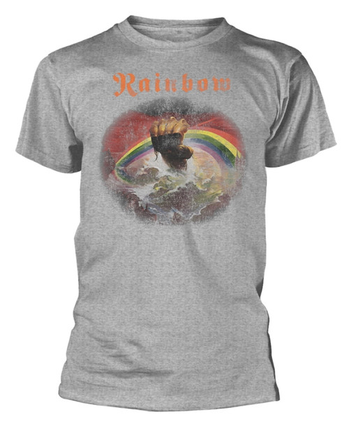 Rainbow 'Rising Distressed' (Grey) T-Shirt
