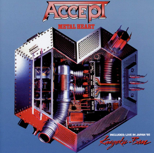 Accept 'Metal Heart' + 'Kaizoku-Ban: Live In Japan' CD Jewel Case