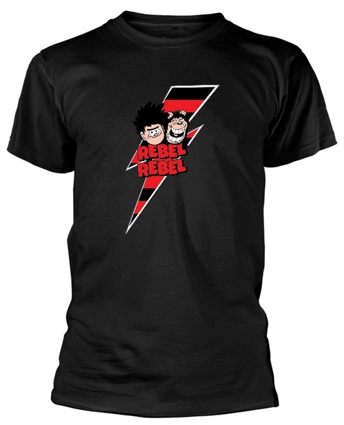 Beano Dennis The Menace 'Rebel Rebel' (Black) T-Shirt