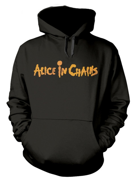 Alice In Chains 'Dirt Album Text' (Black) Pull Over Hoodie