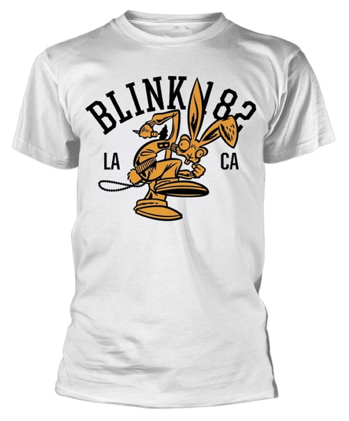 Blink 182 'College Mascot' (White) T-Shirt