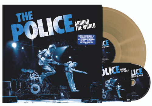 PRE-ORDER - The Police 'Around The World' (Restored & Expanded) LP Gold Vinyl + DVD - RELEASE DATE 24th February 2023