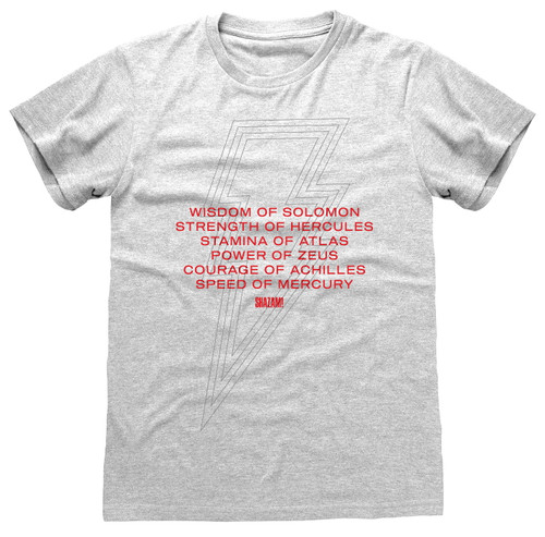 Shazam! Fury Of The Gods 'Vows' (Heather Grey) T-Shirt