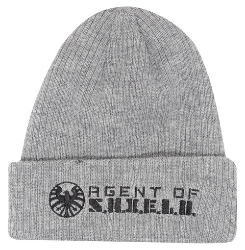 Marvel Agents Of S.H.I.E.L.D. 'Text Logo' (Grey) Beanie Hat