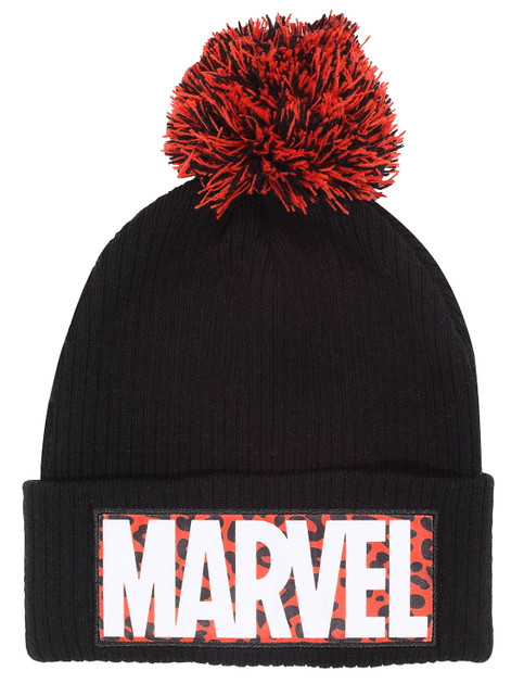 Marvel Comics 'Leopard Logo' (Black) Beanie Hat