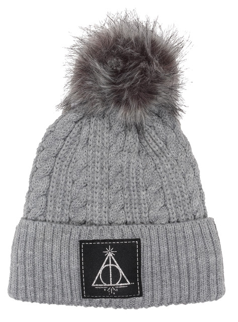 Harry Potter 'Deathly Hallows' (Grey) Beanie Hat